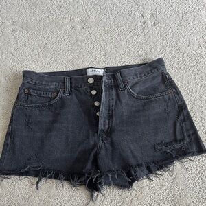 A Goldie Women's Dark Gray Jean Shorts
